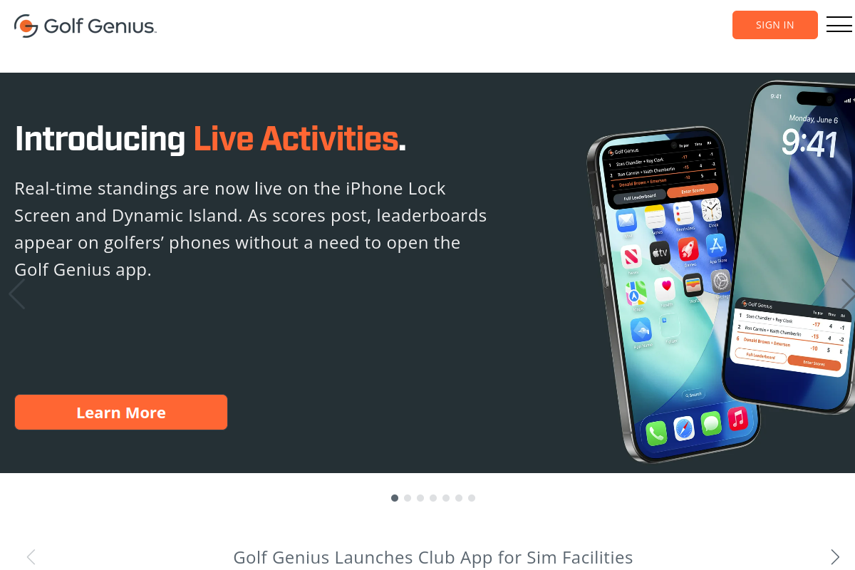 Home website screenshot 1