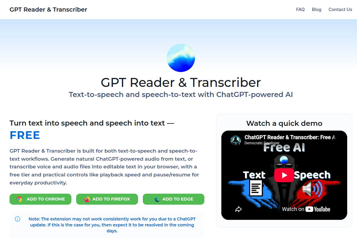 GPT Reader preview