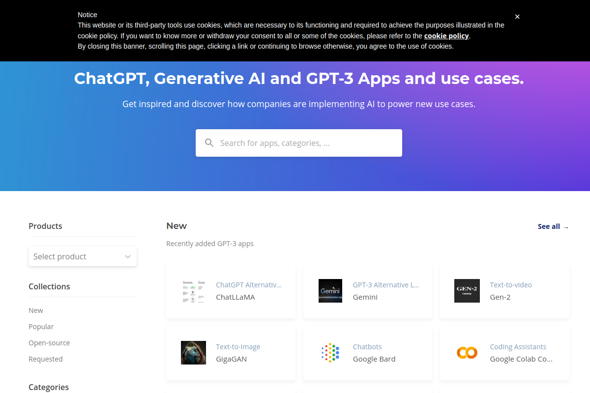 GPT-3 Demo website screenshot 1
