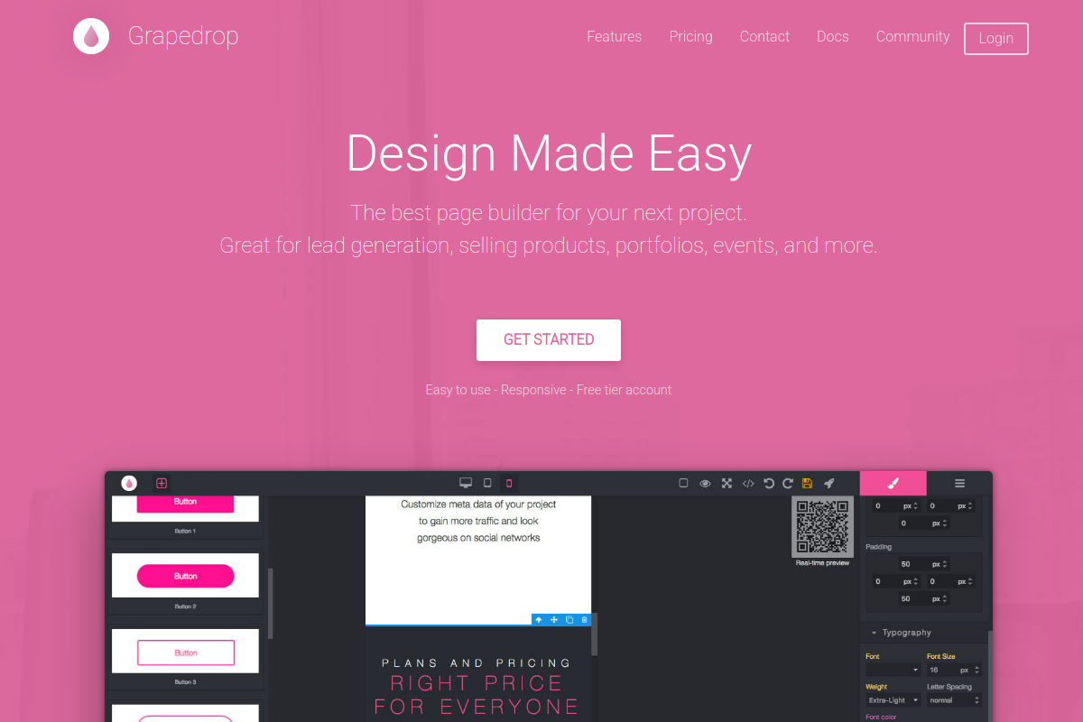 Screenshot of grapedrop.com