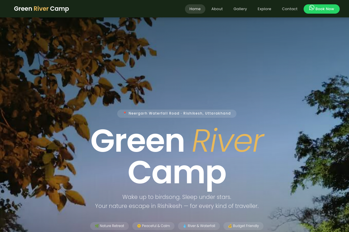 Green River Camp project showcase