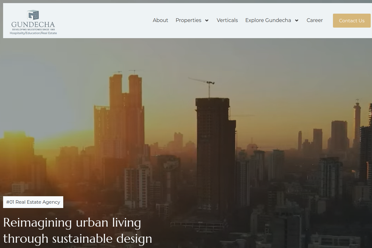 Gundecha Builders Website Preview