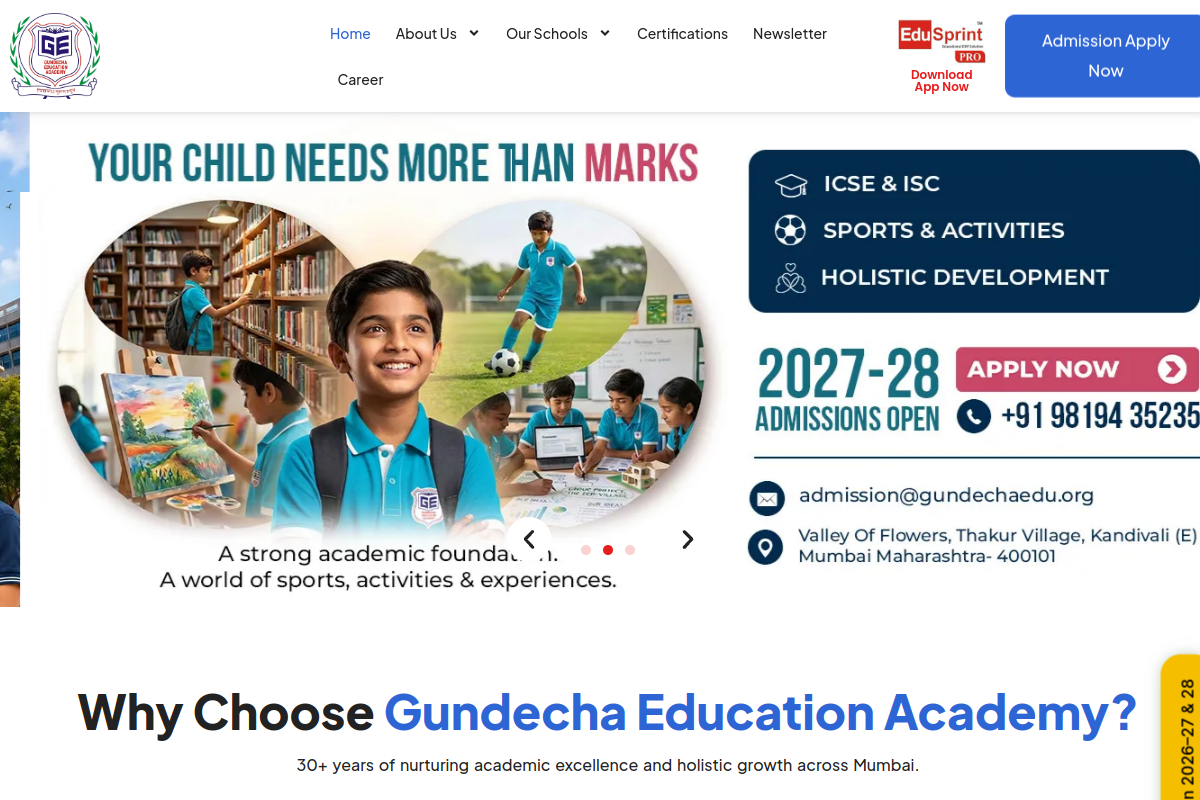 Gundecha Education Academy Preview