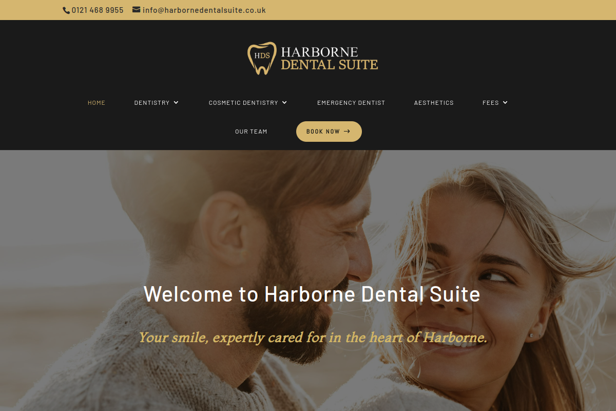 Harborne Dental Suite website