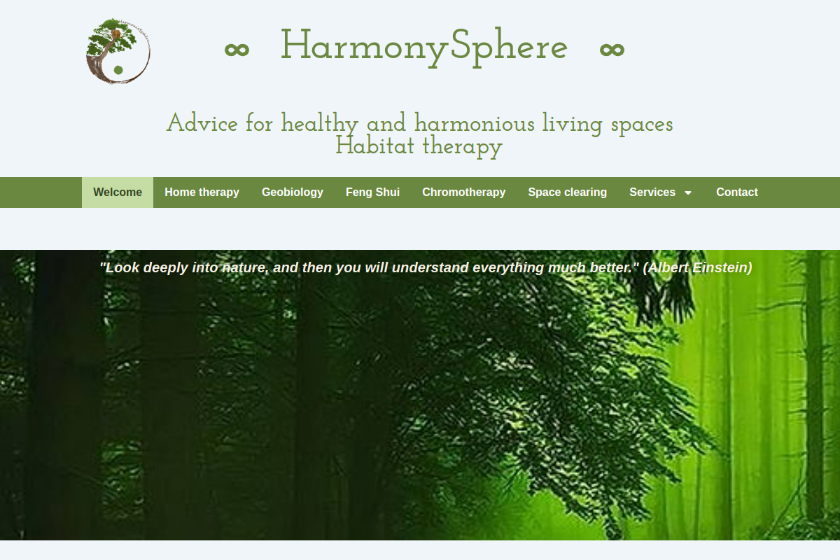 Capture du site harmoniesphere.com