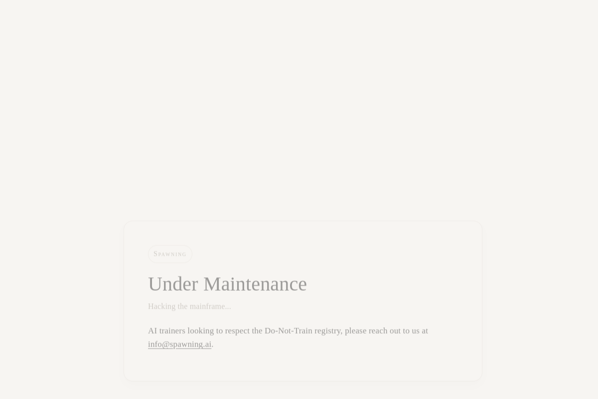 Have I Been Trained? website screenshot 1