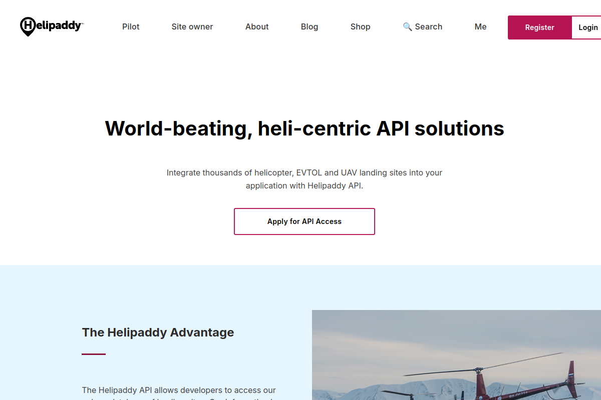 Helipaddy sites preview
