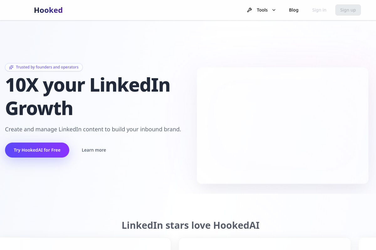 Hooked AI preview
