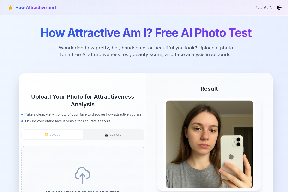 How Attractive am I preview