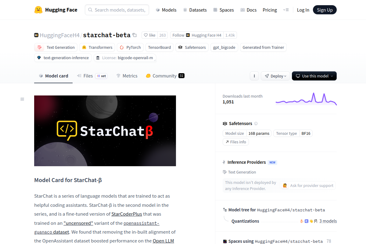 StarChat Beta 7B preview