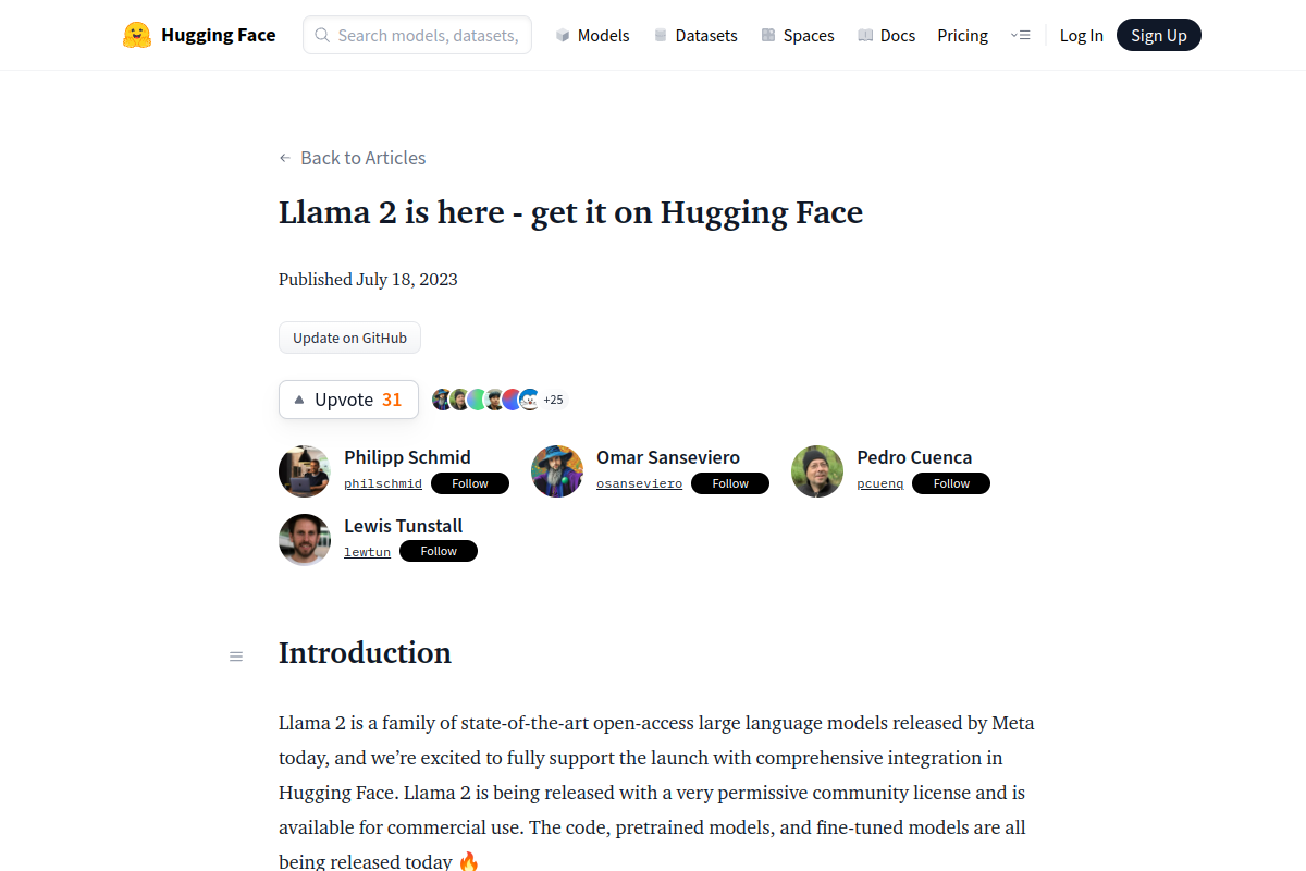 HuggingChat website screenshot 1
