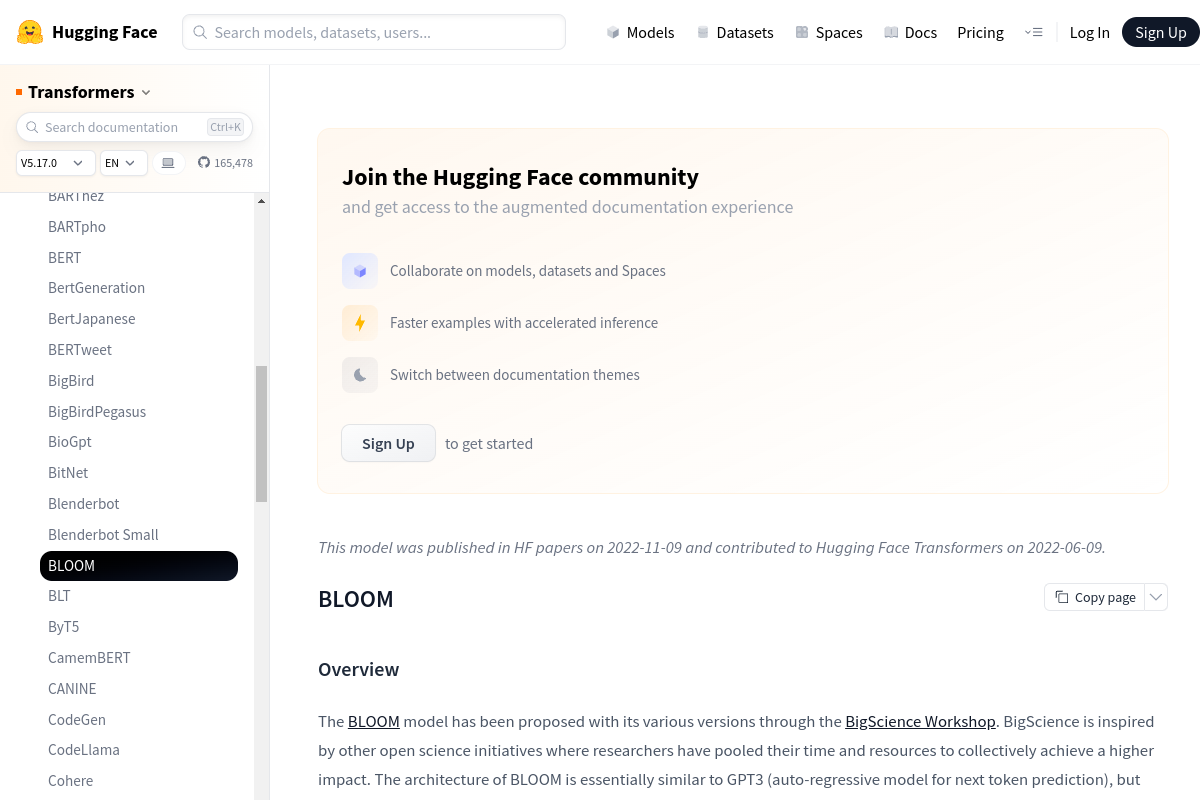 Bloom website screenshot 1
