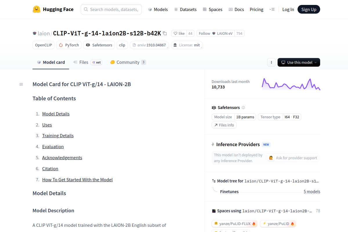 OpenCLIP ViT-G/14 preview