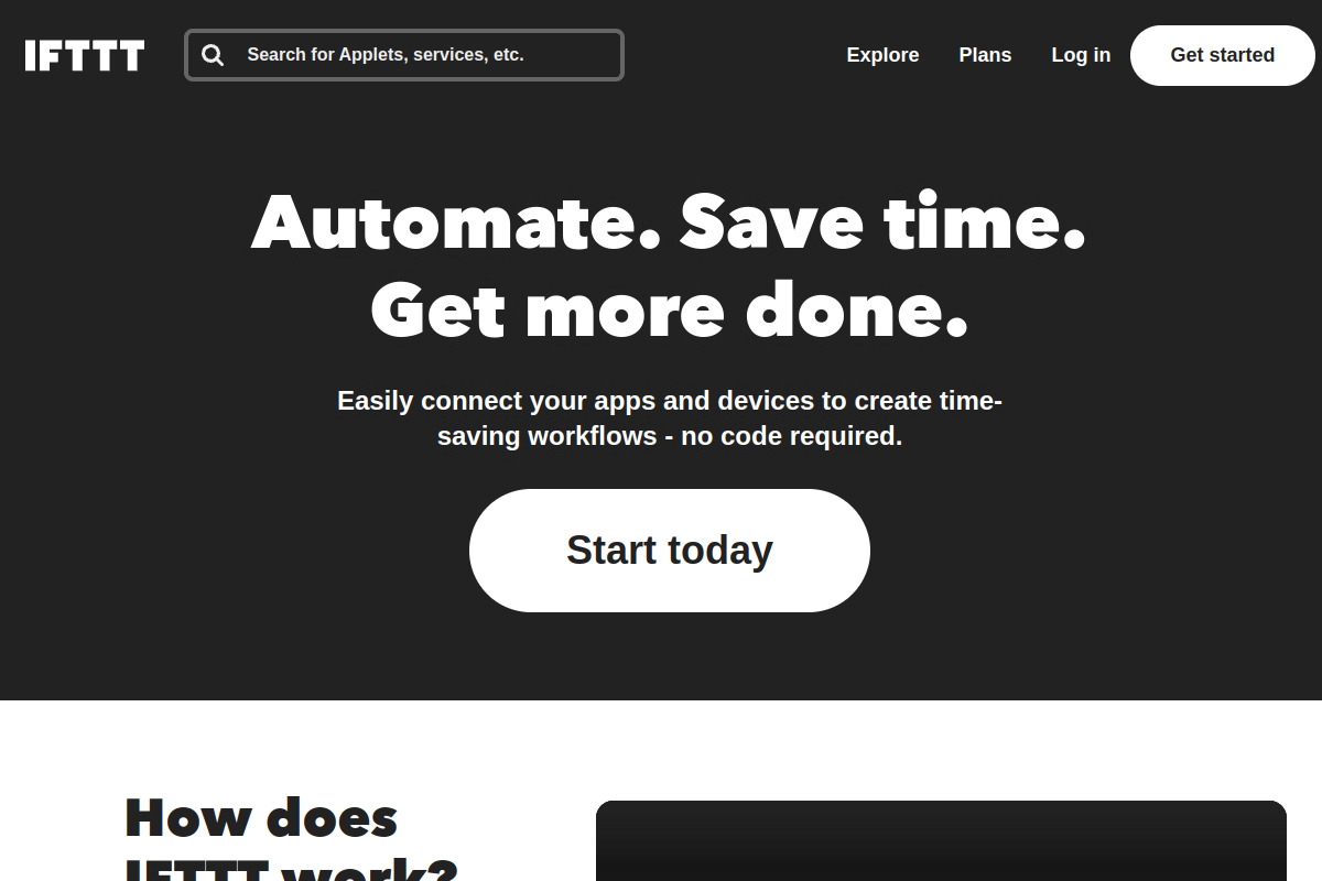 IFTTT Webhooks API preview