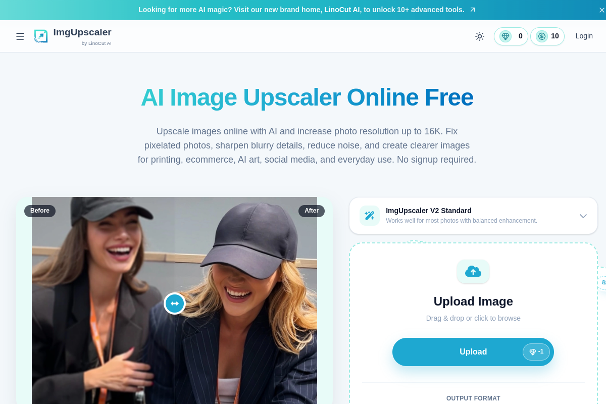 ImgUpscaler AI preview