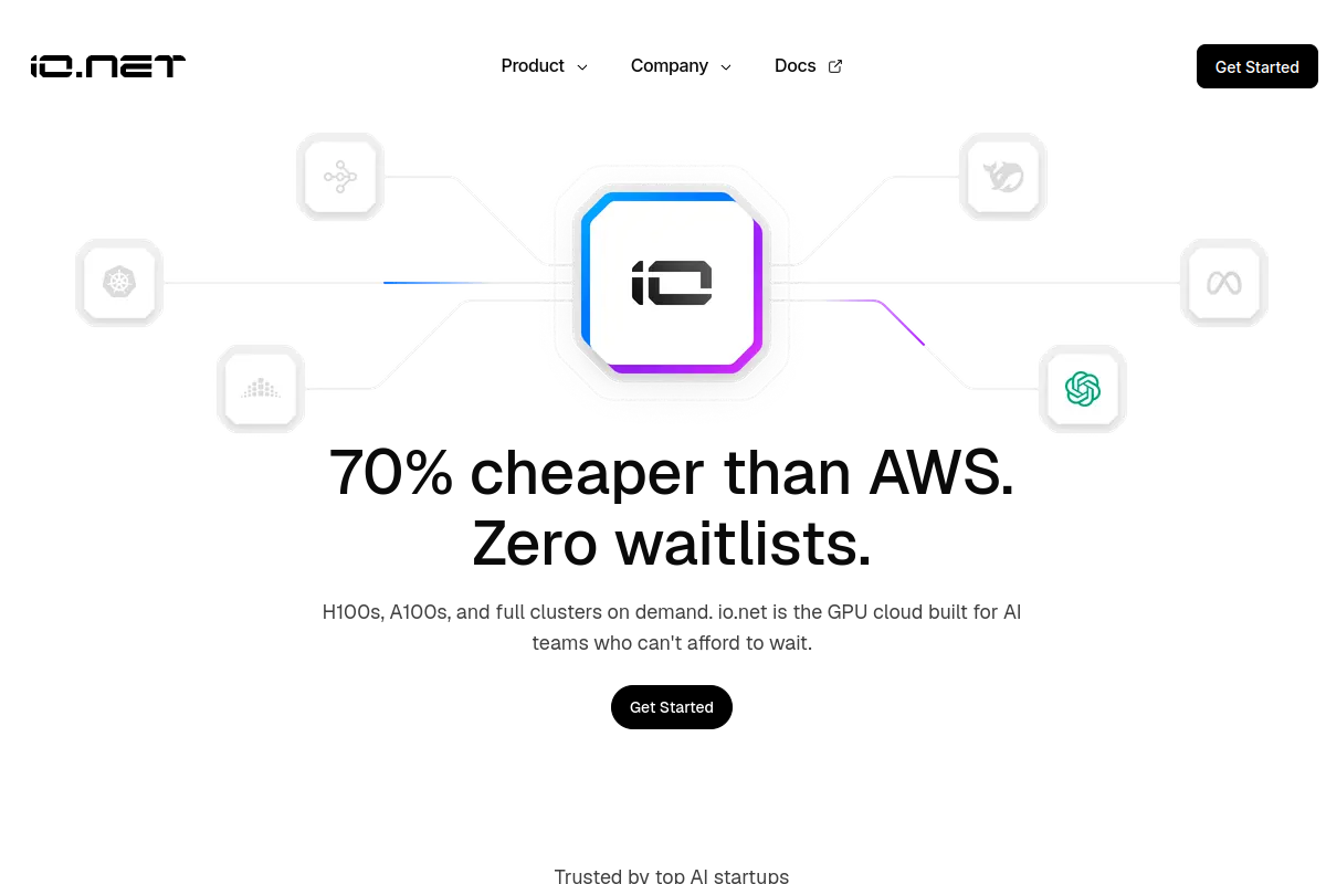 io.net website screenshot 1