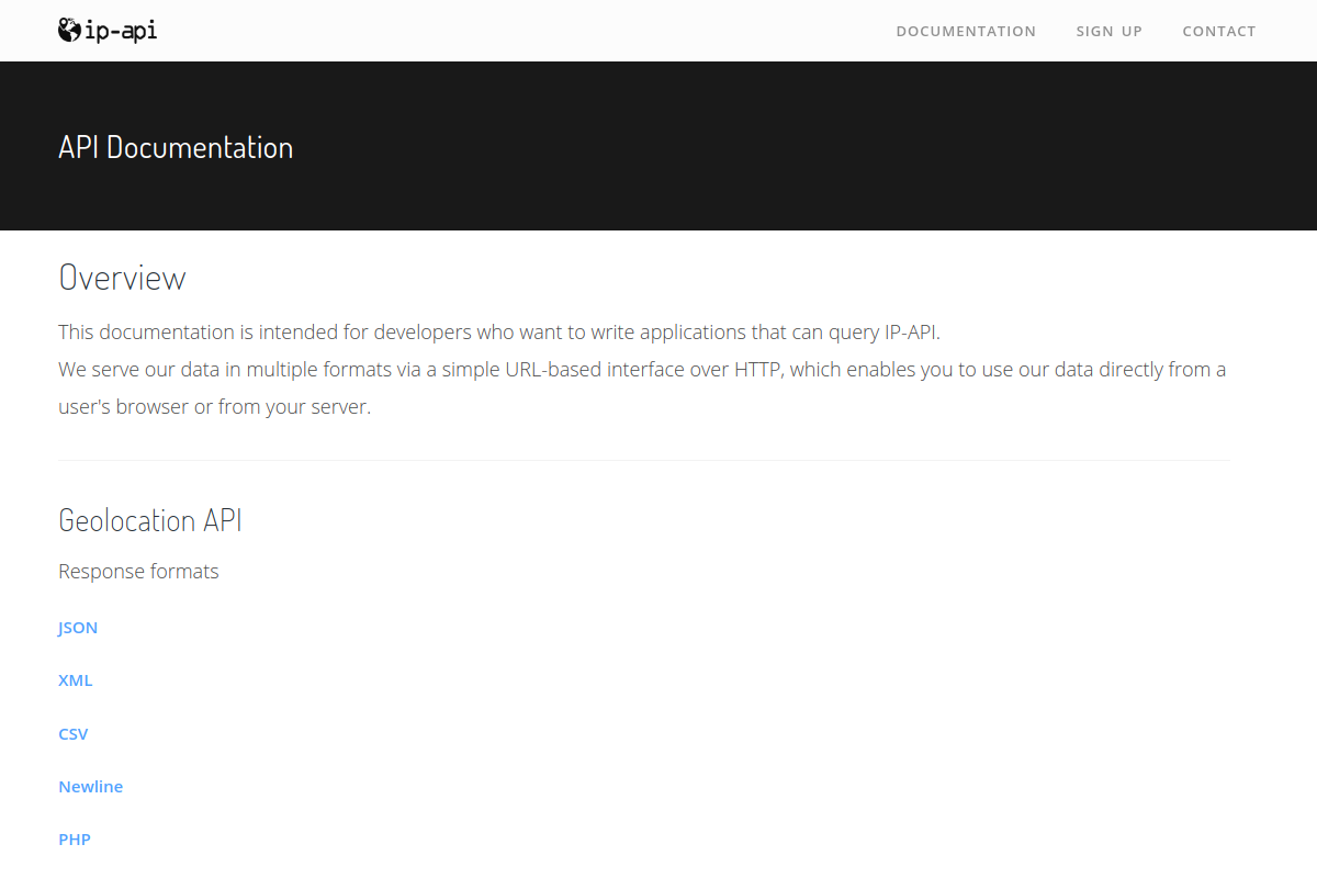 ip-api preview