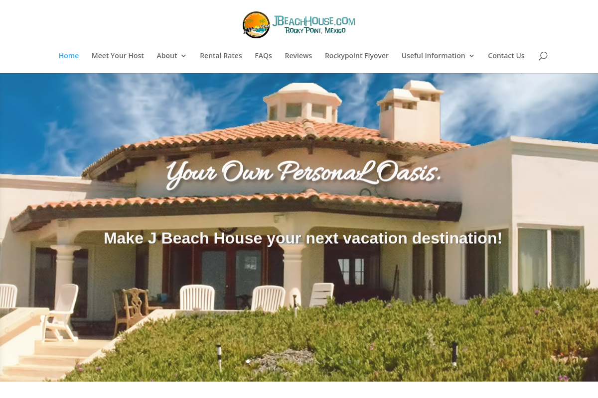 Homepage preview of J Beach House