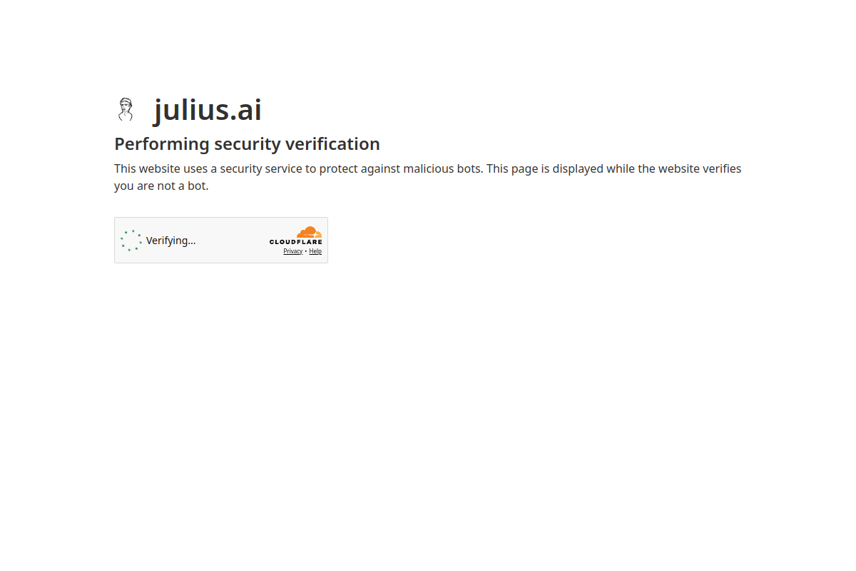 Julius AI screenshot