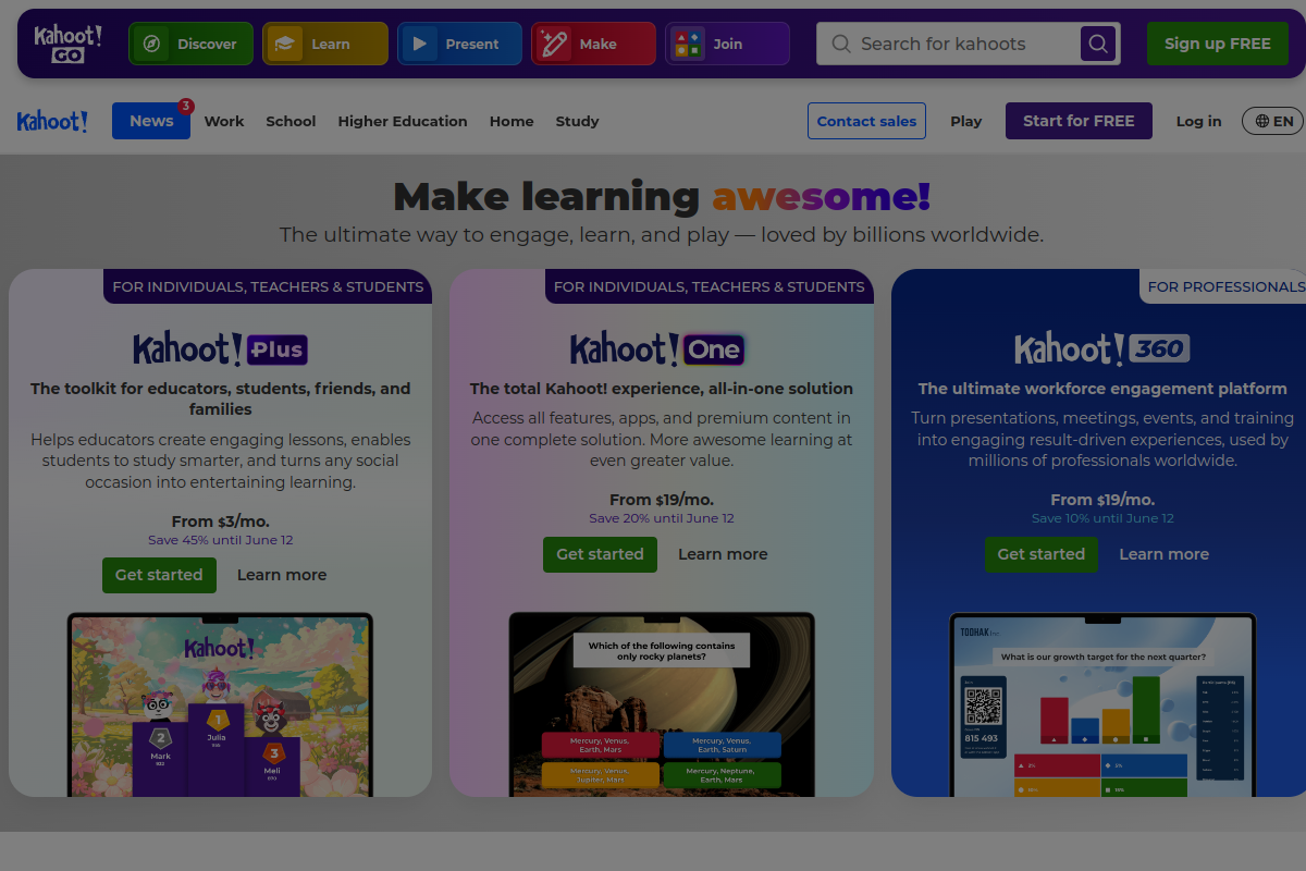 Kahoot! screenshot