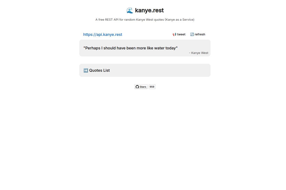 kanye.rest preview