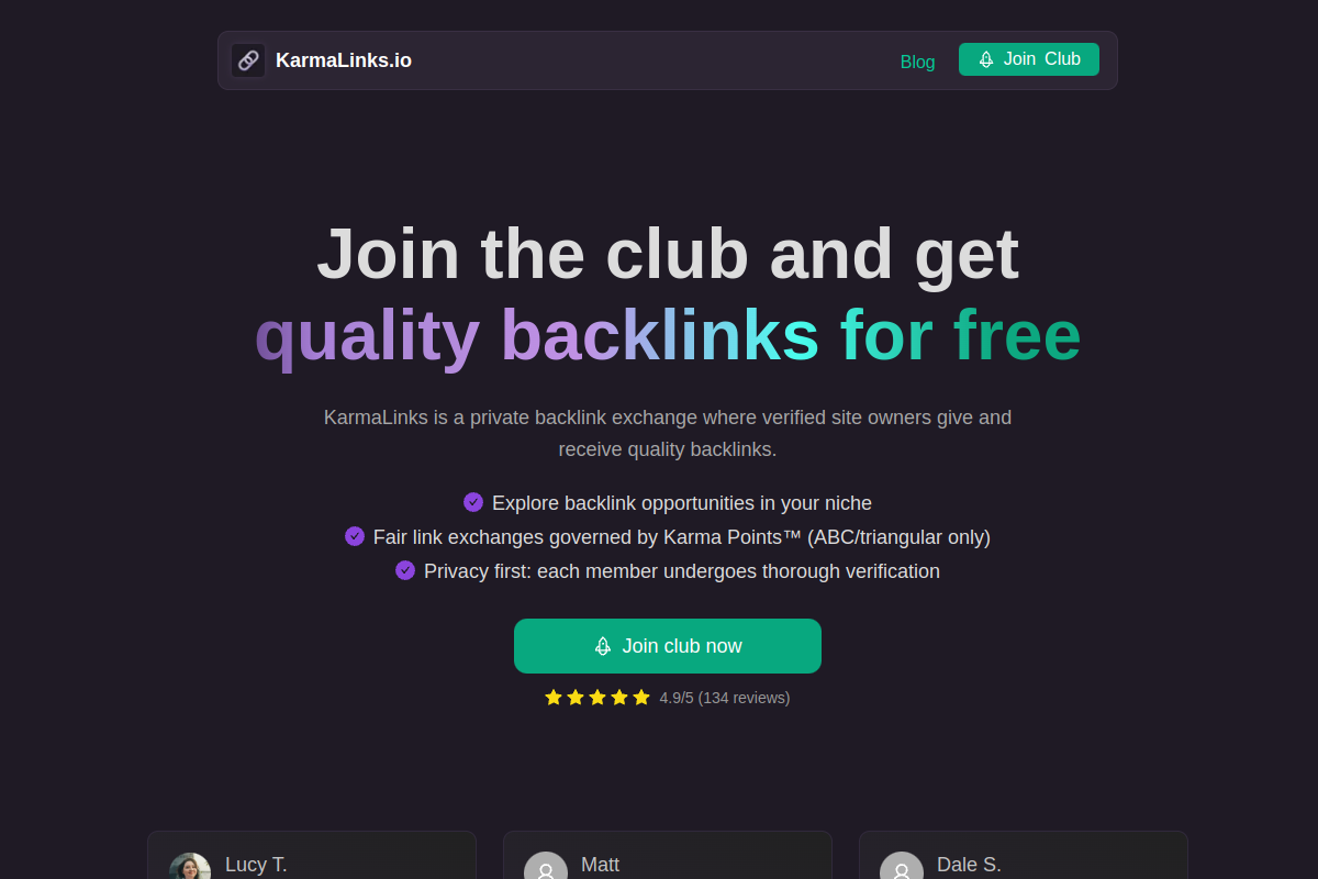 KarmaLinks preview