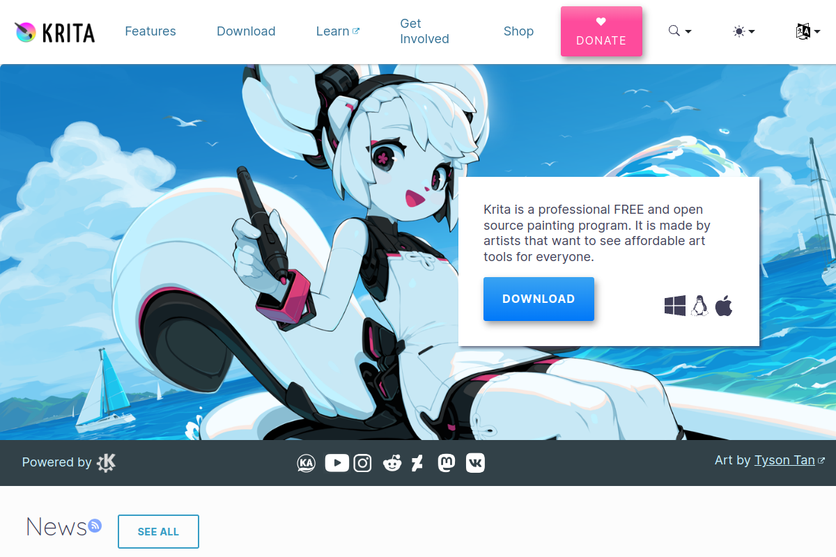 Krita screenshot
