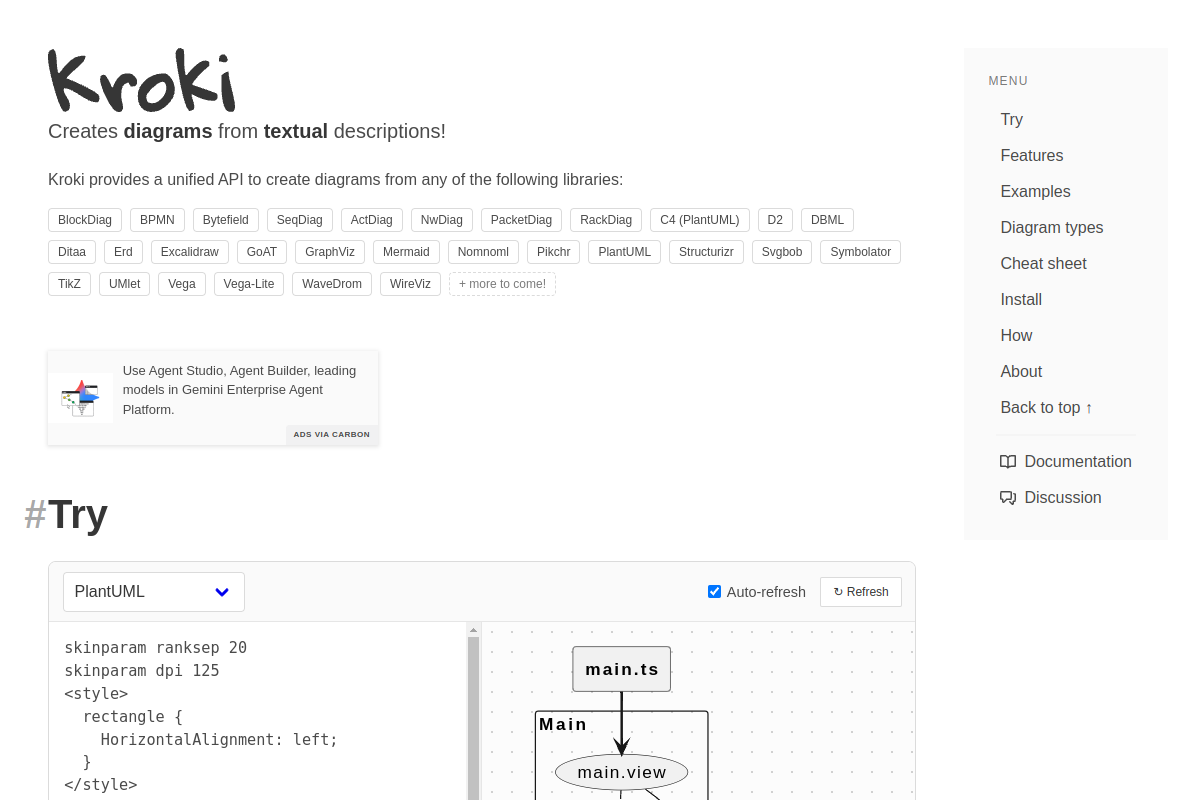 Kroki preview