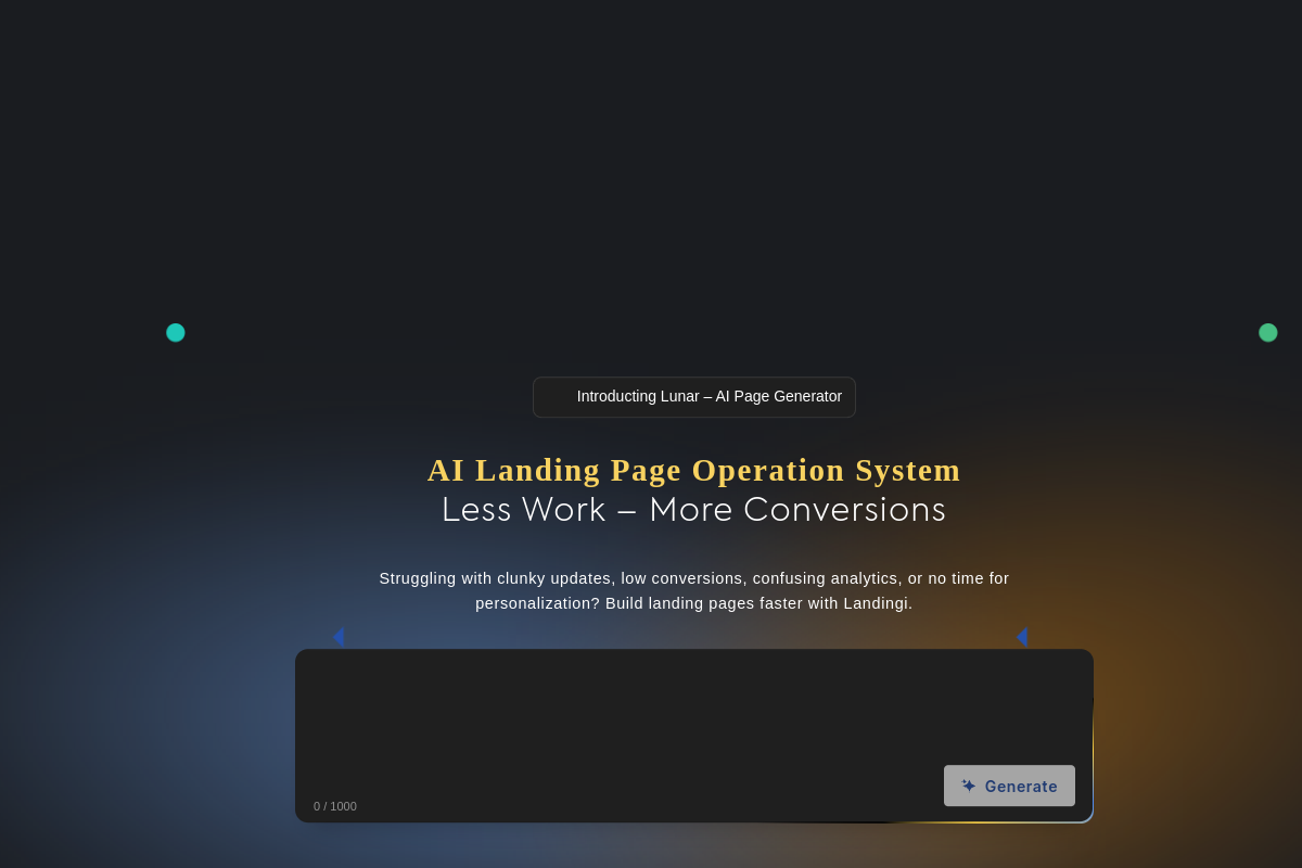 Landingi screenshot
