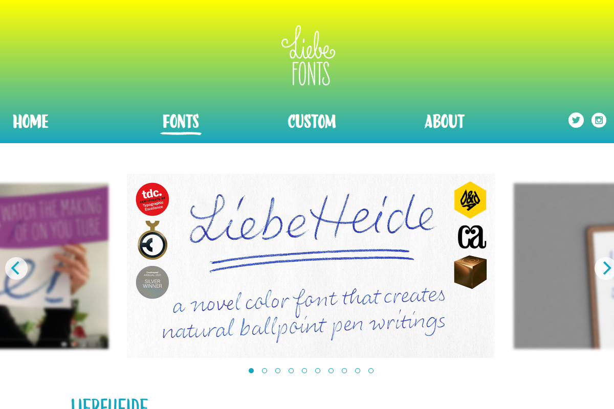 screenshot of LiebeHeide
