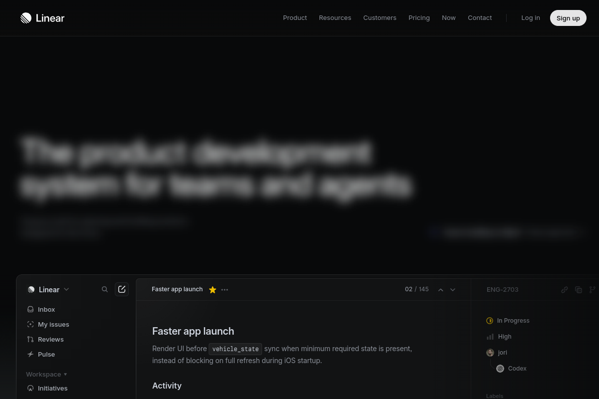 Linear screenshot