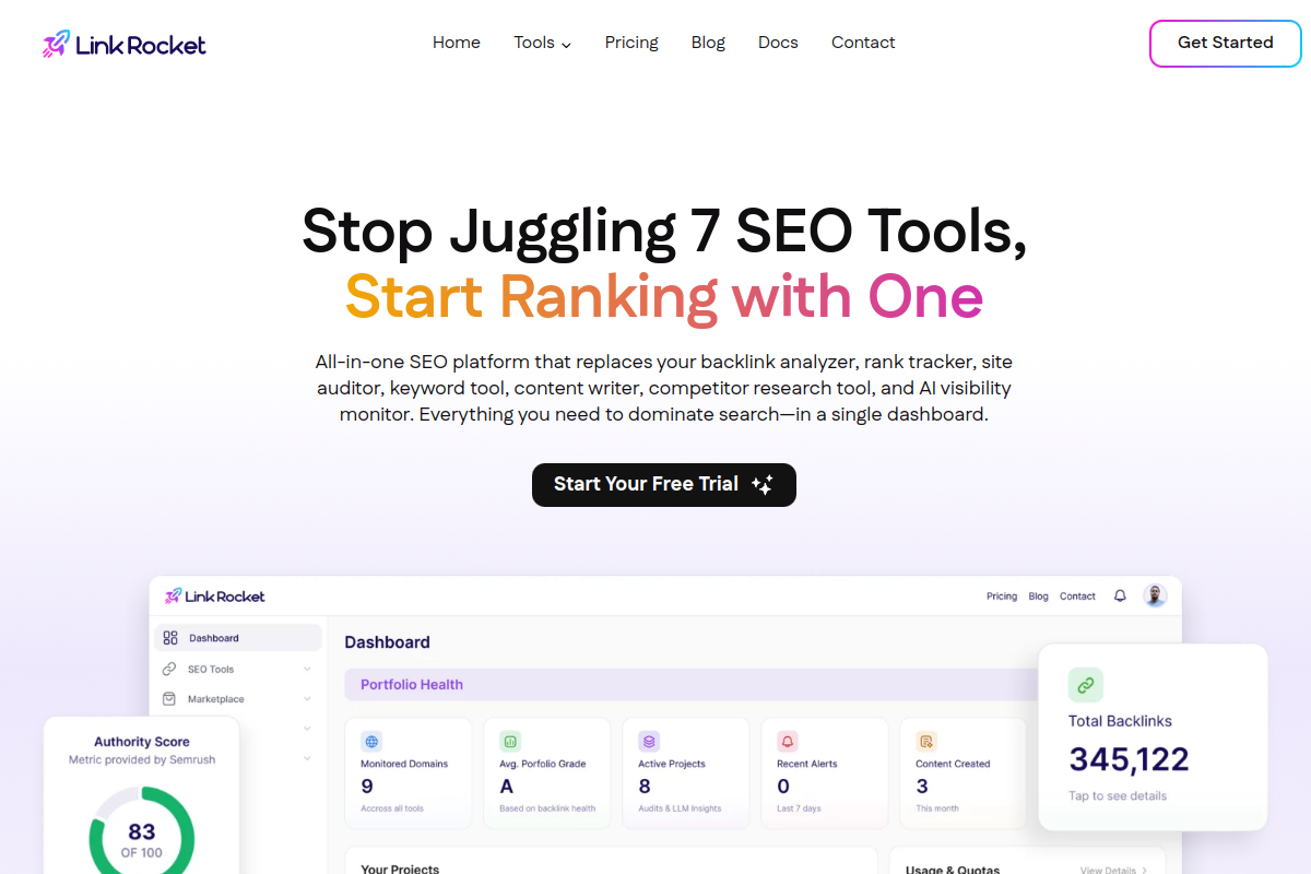 LinkRocket preview