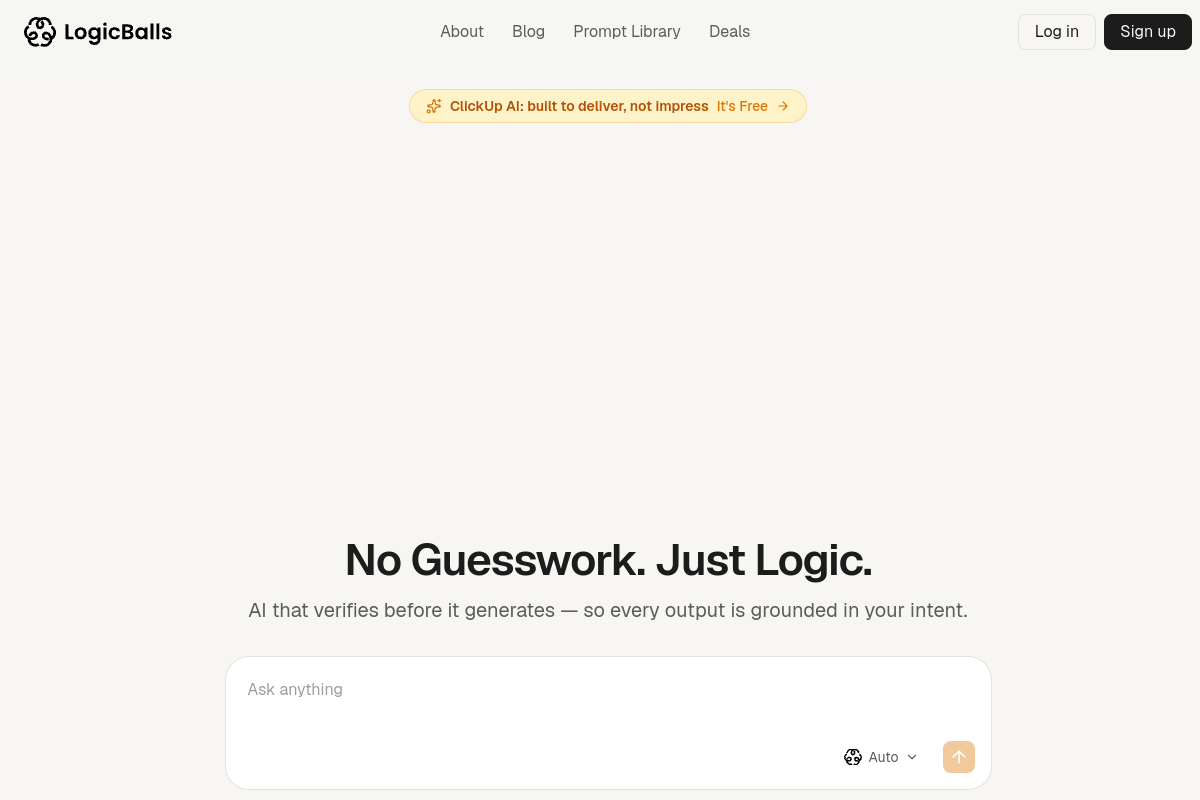 LogicBalls website screenshot 1