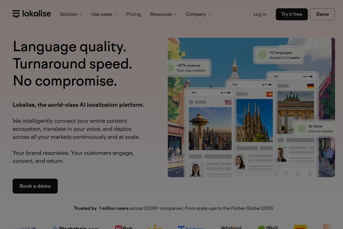 Lokalise screenshot