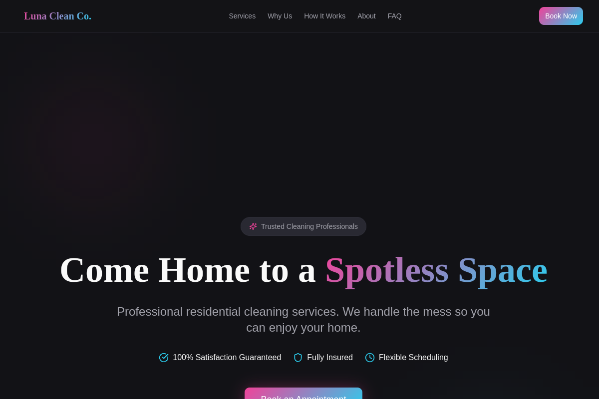 Home & Commercial Cleaning concept site preview