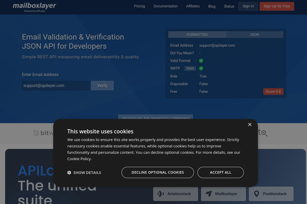 mailboxlayer preview
