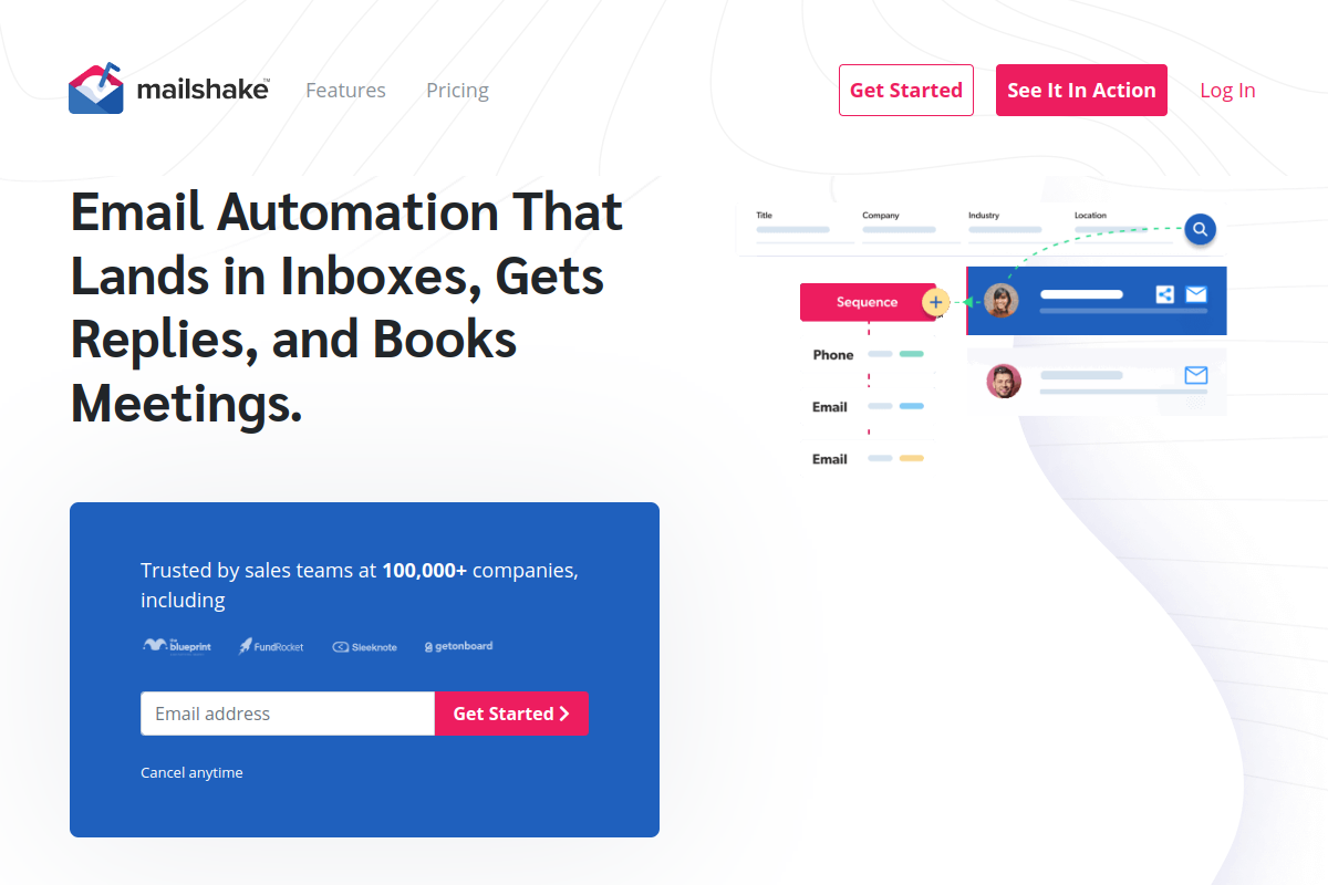 Mailshake screenshot