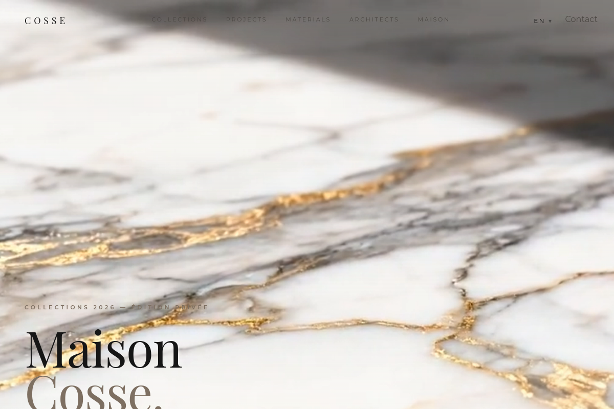 Maison Cosse — aperçu live du site