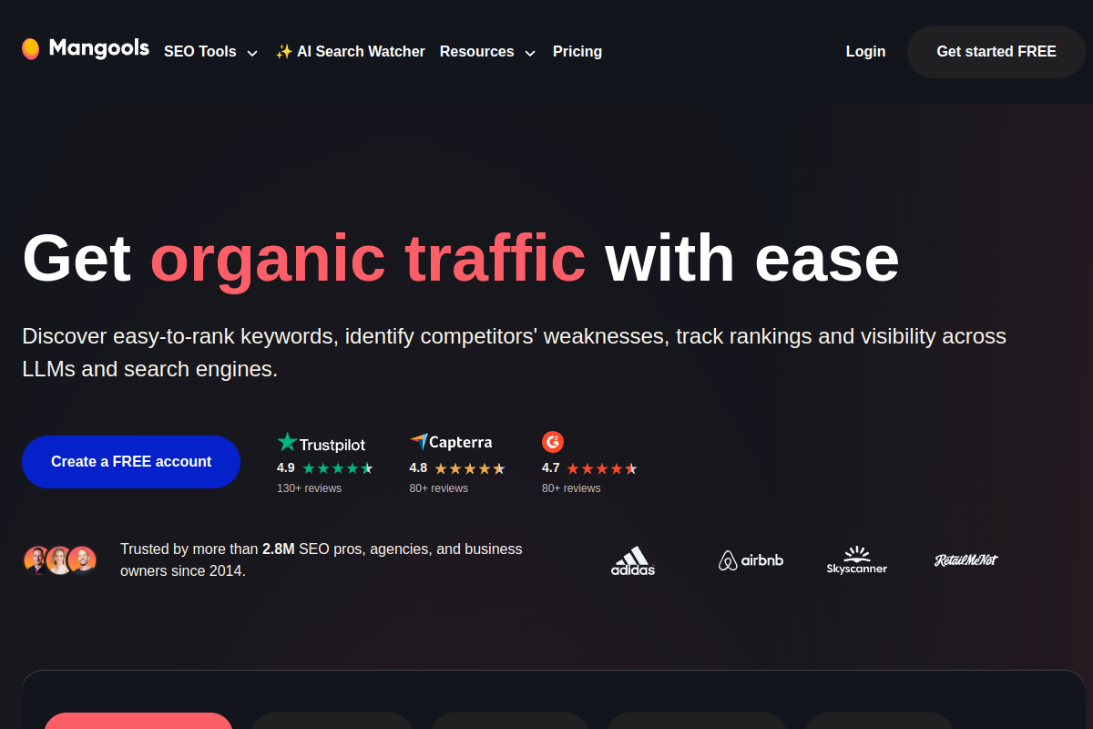 Mangools screenshot