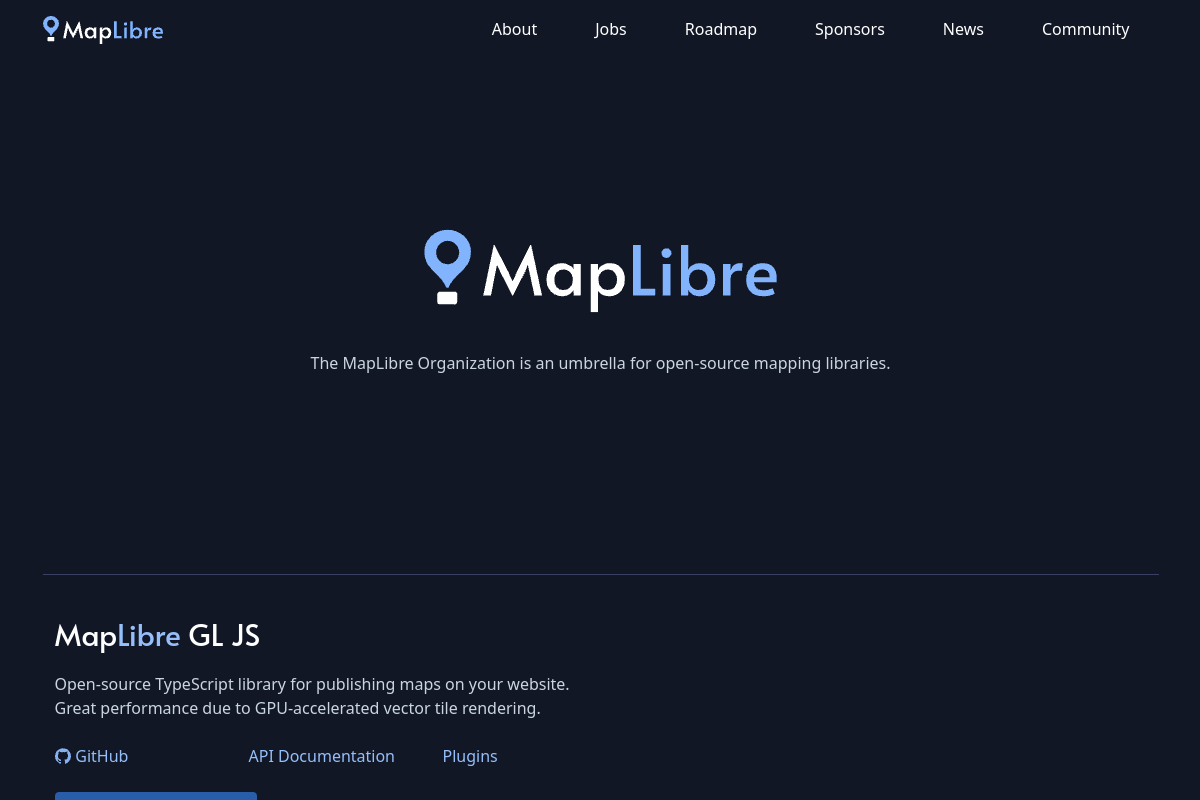 MapLibre GL JS preview