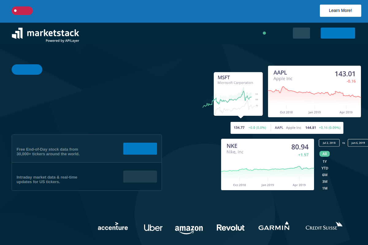Marketstack preview