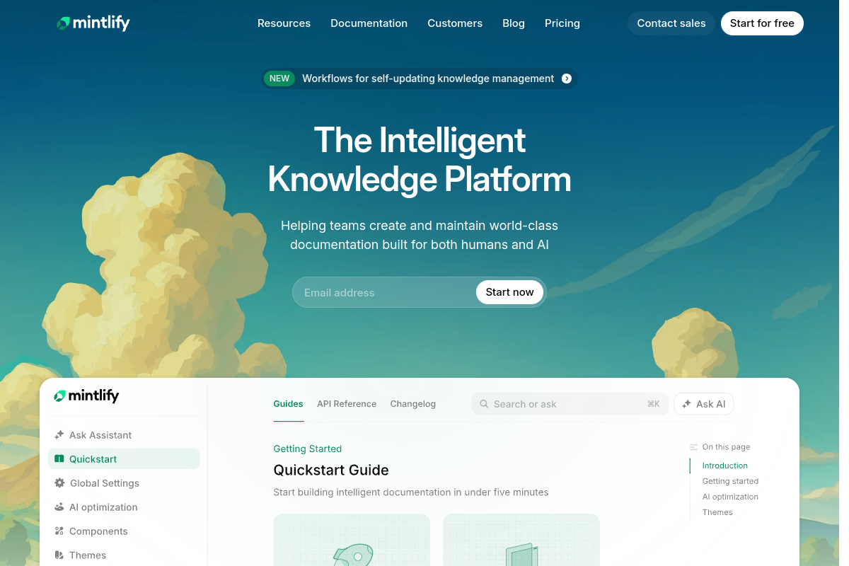 Mintlify screenshot