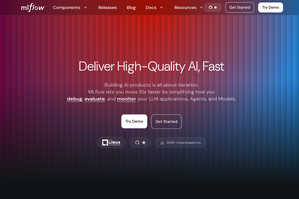 MLflow screenshot
