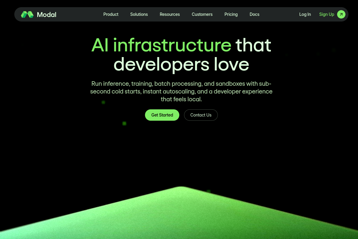Modal screenshot