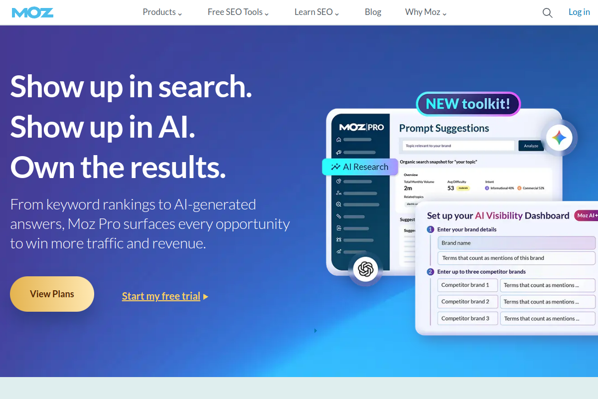Moz Pro screenshot