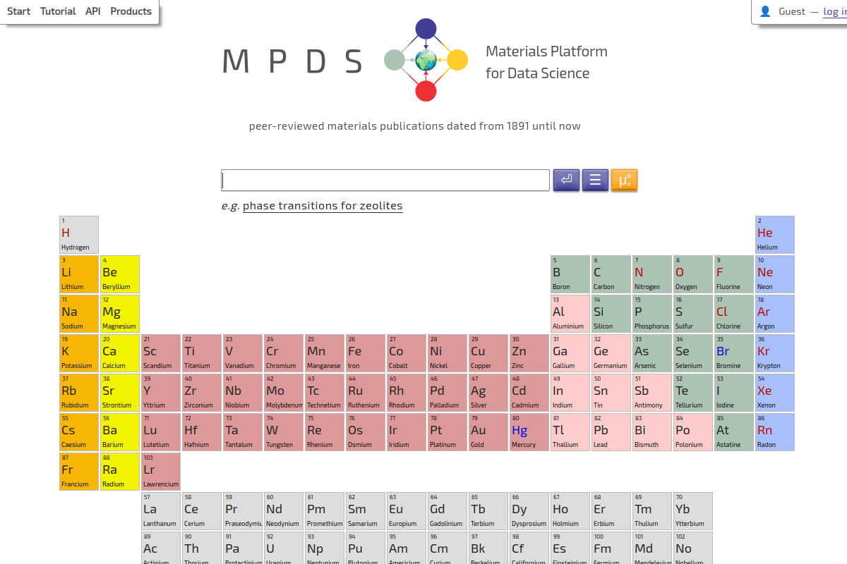 Materials Platform for Data Science preview