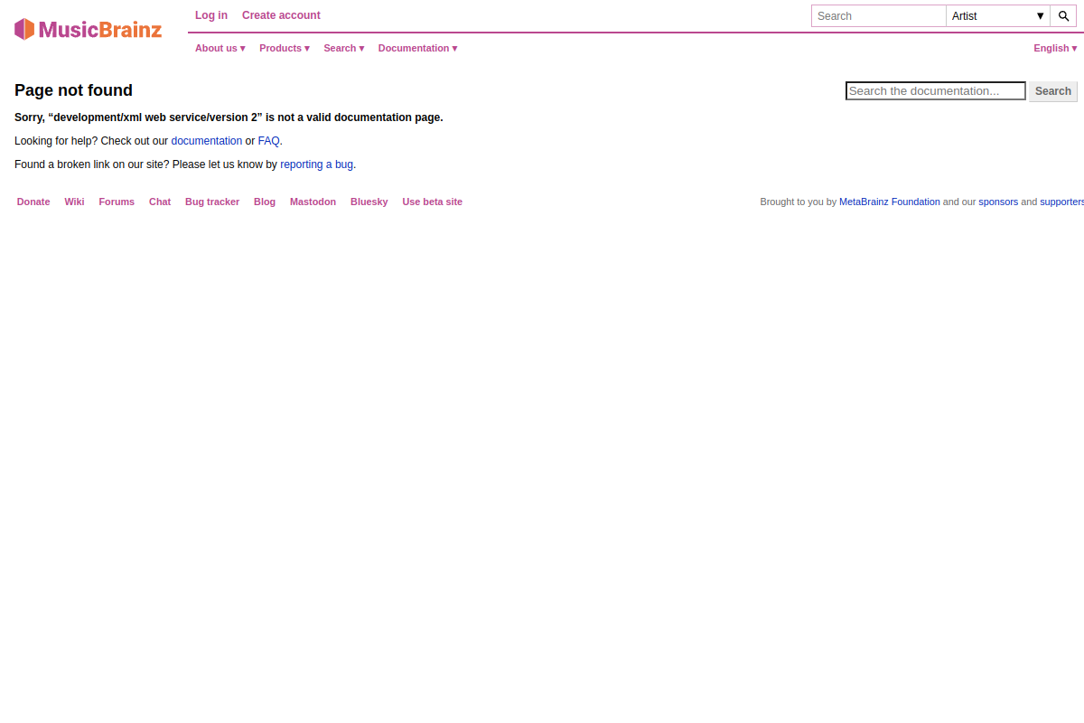 MusicBrainz preview