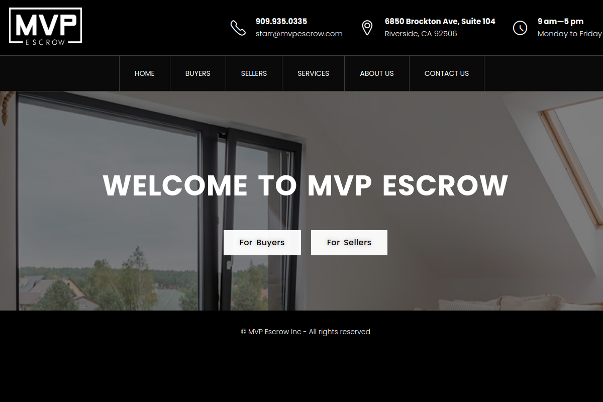 mvpescrowinc.com homepage preview