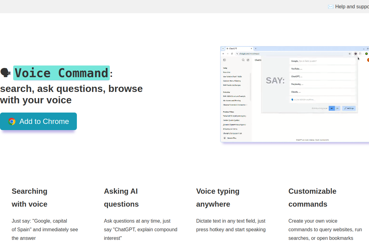 Voice Command preview