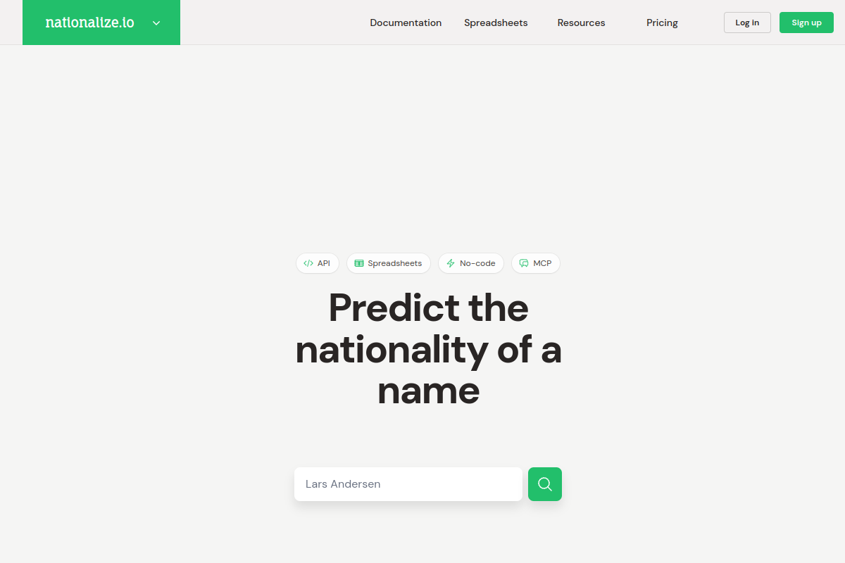 Nationalize.io preview